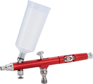 Dual-Action Airbrush Spray Gun Gravity Feed Airbrush Kit with 7cc 20cc 40cc 0.3mm for Makeup Nail Art Tattoo Cake Toy Model - Product Image 4
