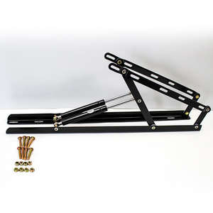 Charnière de boîte de lit de tampon hydraulique de tige de cadre hydraulique soulevée par hydraulique d'acier inoxydable moderne pour la cuisine pour des hôpitaux appartements hôtels - Product Image 3