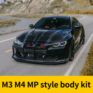 Kit carrosserie en fibre de carbone sèche pour <span class=keywords><strong>BMW</strong></span> G80 G82 M3 M4 2021+ : Pare-chocs avant, calandre, lèvre avant, prises d'air avant - Product Image 6