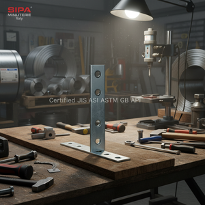 SIPA MINUTERIE Italia, Lamiera Metallica Dritta 40mm, Bobina in Acciaio Zincato Perforato, 100 Pezzi Certificati JIS ASI ASTM GB API - Product Image 3