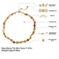 Collier ras du cou bohème en pierres naturelles irrégulières, perles colorées, design de vacances, accessoire plaqué or haut de gamme