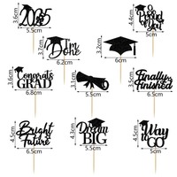 Abschluss saison Cake Toppers Party Dekoration für Abschluss feier Dessert Tisch Plug-in Kuchen Dekorieren Lieferungen