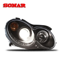 Phare avant SONAR 12V 55W avec lentille modifiée 6000K pour Mercedes-Benz CLK200K/240/280/350 W209 (2004-2009)