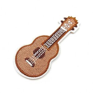 Patch brodé thermocollant coloré en forme de guitare pour la décoration (vente en gros) - Product Image 5