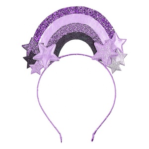Nuevo Arco de Pelo Decorativo de Arcoíris para Cumpleaños, de Plástico y Tela, Talla Única, con Lentejuelas Brillantes, para Fiestas Infantiles - Product Image 2