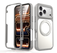 Étui de téléphone magnétique robuste et résistant pour iPhone 18 Pro Max et iPhone 17 Pro Max, coque de protection antichoc avec support