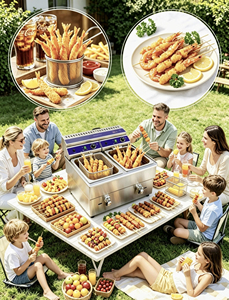 <span class=keywords><strong>Friteuse</strong></span> à gaz commerciale haute performance 20L, <span class=keywords><strong>cuve</strong></span> pour poulet frit croustillant, frites, snacks, aliments pour les restaurants de restauration rapide et la vente ambulante - Product Image 2