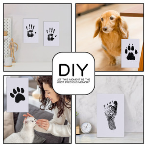 Hot Sale Non Toxic Baby <strong>Handprint</strong> <strong>Footprint</strong> Paw Print Clean Touch Ink Pad Dog or Cat Pet Owner Keepsake DIY <strong>Inkless</strong> Nose - Product Image 5