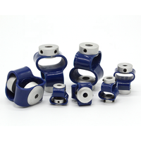 CHBG LS Accouplement rapide flexible à dégagement rapide, type manchon, à contre-pression, à coupe spirale, avec vis de réglage, pour moteur de poutre, à bride d'entraînement en aluminium sur mesure