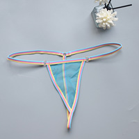 Conjunto de lencería sexy de malla para mujer, bikini con tiras, tanga ajustable, ropa interior transparente elástica, venta al por mayor, OEM, marca privada