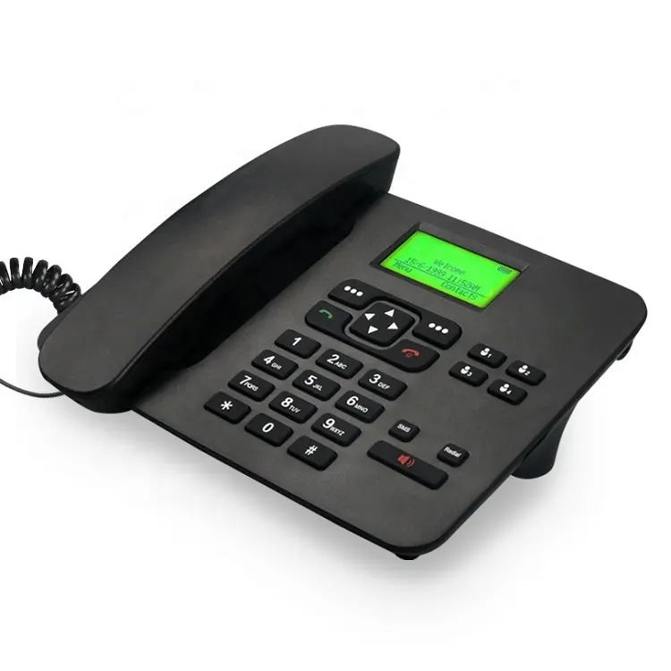 홈 호텔 사무실 2G 2.2 인치 LCD FM SMS GSM 고정 무선 전화 데스크탑 무선 유선 전화를위한 OEM ODM