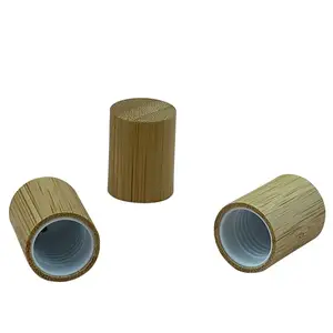 wholesale price 18mm 20mm 24mm 28mm plastic bamboo cap bamboo lid for glass bottles