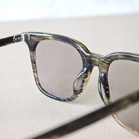 2024 mode Rectangle acétate photochromique lunettes de soleil solide motif en plastique lunettes cadres pour porter la lecture livraison rapide