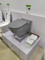 WC suspendu mural sans bride 2026, longueur 535 mm, coloré, en céramique, acceptant la personnalisation OEM, sanitaires en céramique