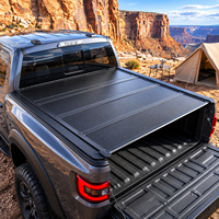 Bâche de benne de camionnette étanche à 4 volets, profil bas, en aluminium, avec rails latéraux inclus – Accessoires pour pick-up