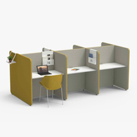 Module de bureau modulaire flexible, espace de travail portable et privé, alternative aux cloisons de bureau, cabine de confidentialité modulaire pour usage professionnel hybride