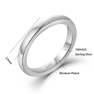 Yh gioielli 925 in argento <span class=keywords><strong>Sterling</strong></span> anello Fashion anello di fidanzamento fede nuziale per le donne gioielli regalo - Product Image 4
