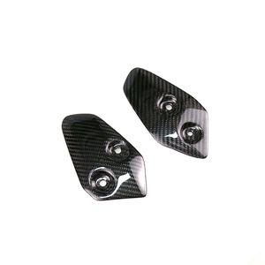 De fibra de carbono de Rearset tacón guardia placas cubre pie descansa protección para Yamaha MT <span class=keywords><strong>07</strong></span> <span class=keywords><strong>FZ</strong></span> <span class=keywords><strong>07</strong></span> FZ07 MT07 2013 - 2018 - Product Image 3