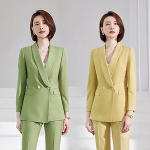 Traje Profesional Azul de Alta Gama para Mujer, Estilo Formal, Elegante, para Conferencista, Conjunto de Traje Fotogénico - Product Image 5