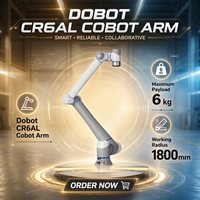 Robot collaboratif industriel DOBOT CR6AL à 6 axes, bras long, portée de 1800 mm, charge utile de 6 kg, vitesse de 5 m/s, pour la manutention des matériaux