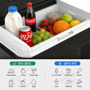 MCD60 Sports Compressor Travel Fridge Freezer Cooler Dual Zone APP Control 20/30/40/50/60L Portable Plastic <b>Car</b> <b>Refrigerator</b> - Product Image 4