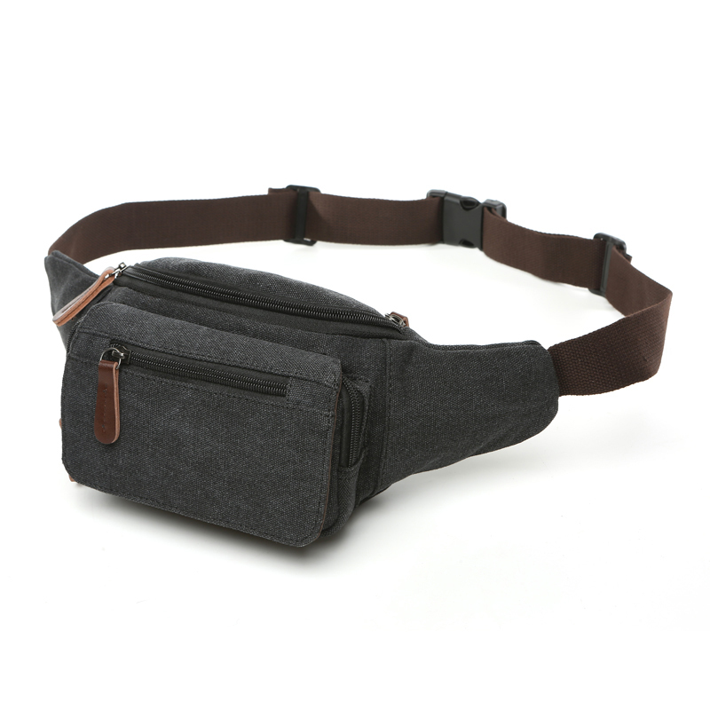 ZUOLUNDUO New Canvas Belt Bag Coin