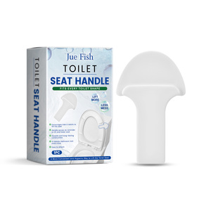 Dispositivo antiwc a mani libere Jue-Fish comodo e sanitario per la sicurezza del bagno per la pulizia dei servizi igienici domestici - Product Image 1