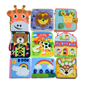 Mondo del mare di 10 pagine Montessori giocattoli educativi per bambini tessuto libro tranquillo libro mondo subacqueo libro di feltro animali occupato per i più piccoli - Product Image 6