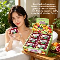 Jabón en Barra con Fragancia Natural a Frutas, 250g, Set de Regalo con 12 Aromas Florales Franceses, Limpiador, Hidratante, Espuma Abundante, OEM, ODM
