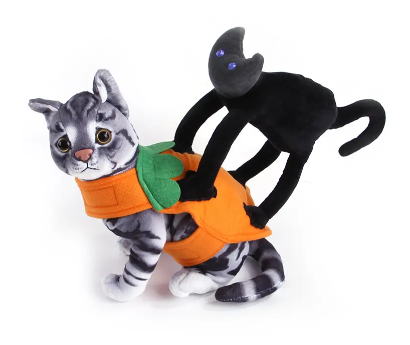 Family Animals Favorite Halloween Pet Supplies Clothing Funny Little Black Cat Drag Costume For Dogs