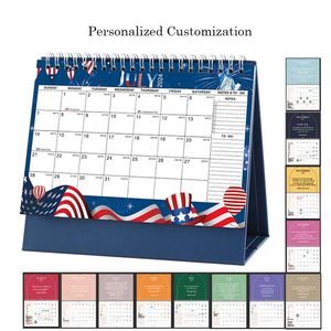 Promotion Custom Logo Printing Mini <b>Table</b> Planner Daily Monthly 365 Days Spiral Wire-O Stand Flip Desk Calendar 2026 - Product Image 2