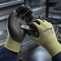 Gants de sécurité MaxiPact ANSI niveau de coupe 4 HPPE, enduits de mousse de nitrile, respirants, antidérapants, pour travaux lourds de manutention de métaux et de verre