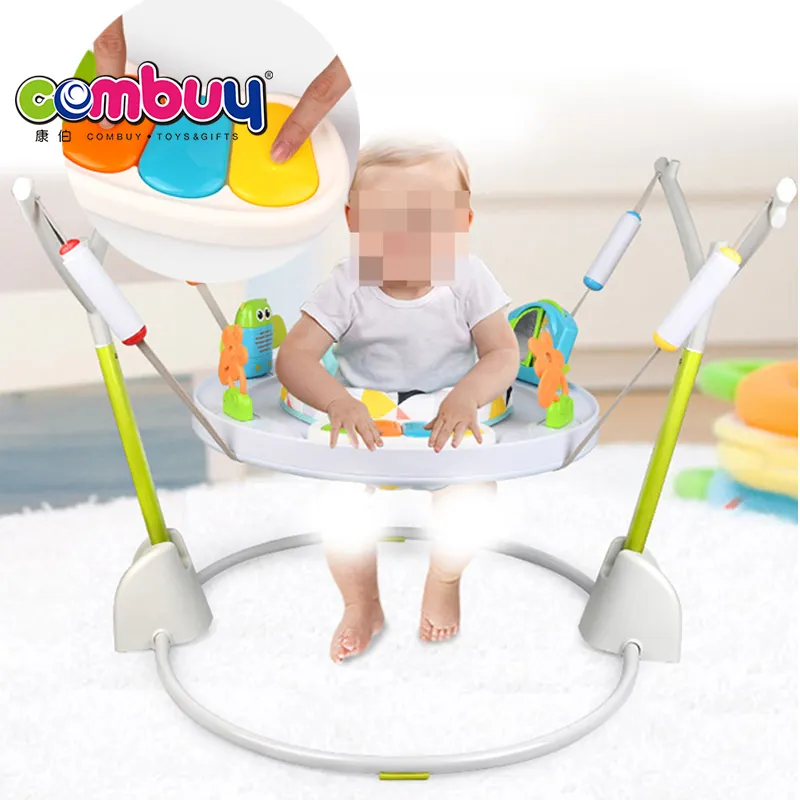 Jumperoo-silla giratoria de aprendizaje musical, juguetes para saltar, plegable