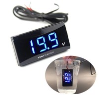 Voltmètre numérique étanche KOSO VOLT pour voiture et camion, 5V à 20V, voltmètre LED, testeur de tension pour moto