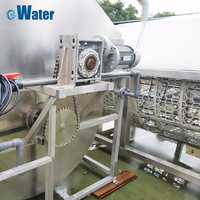 EWater 20 T/H filtre à koi à tambour rotatif de type boîte équipement d'aquaculture système ras système de filtration d'eau pour la pisciculture en plein air