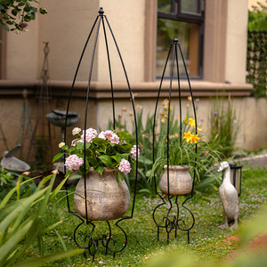 <span class=keywords><strong>Support</strong></span> d'escalade de vigne Rose, tour extérieure en métal revêtu de plastique, <span class=keywords><strong>support</strong></span> de fleur en métal en treillis de belisk de jardin rond - Product Image 1