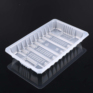 Plateau d'emballage de viande de <span class=keywords><strong>porc</strong></span> de poulet rôti rectangulaire de supermarché plateau en plastique jetable de viande de canard PP - Product Image 1