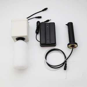 500 мл автоматический сенсорный кран настенный черный латунный дозатор мыла для ванной комнаты керамический автоматический дозатор жидкого мыла - Product Image 4