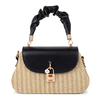 Nouveau Sac à Main en Paille Tressée pour Femme Été 2026 – Sac Bandoulière à Poignée Supérieure, Pochette, Sac de Plage pour Vacances