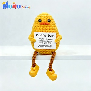 Patito de Ganchillo Personalizado al por Mayor con Logotipo, Amigurumi Hecho a Mano, Precio de Fábrica, Fabricante OEM - Product Image 1