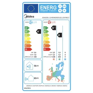 Aire Acondicionado Eléctrico Monobloque de Frecuencia Variable Elegance 12000 BTU, R32, Eficiencia Energética A++, Ahorro de Energía, Solo Frío - Product Image 3