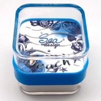 Cube de sable en acrylique cristallin, thème océan, respectueux de l'environnement, personnalisable, cadeau d'entreprise, souvenir, presse-papiers, sérigraphie 1