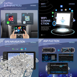 Podofo para Chevrolet GMC <span class=keywords><strong>Hummer</strong></span> Saturn Pontiac Buick 7 pulgadas 2 + 64G Car Audio 2 Din Android Wireless Carplay/Android Auto GPS OEM - Product Image 2