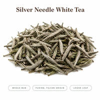 Thé blanc en vrac Fuding Baihao Yinzhen Silver Needle, torréfié au charbon, vente en gros, OEM, marque privée