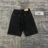 DENIMGUYS personnalisé gaufrage Logo hommes Vintage lavage charpentier Jorts mode gaufrage hommes travail demi-pantalon lâche Jorts