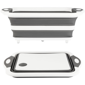 Planche à découper pliable multifonctionnelle de taille M / L / XL, 8L 16L 30L, couleur personnalisée, pour la préparation des repas, la marinade, la préparation des aliments, le barbecue - Product Image 1