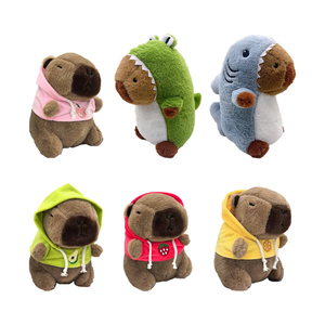 Nouvelles peluches Capybara durables et mignonnes de 8 pouces pour machine à griffes, en coton PP super doux, animaux en gros, anti-stress - Product Image 2