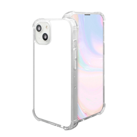 Coques de téléphone en TPU antichoc pour sublimation en gros pour 16/15 Pro, conception DIY, blancs pour sublimation 2D