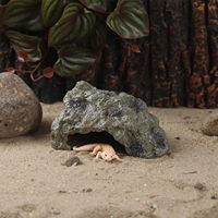 Ama-zon Offre Spéciale Cacher Cave Terrarium Cachette Reptile Accessoires Cave Pour Reptile Hamster Serpent Lézard Tortue Tortue