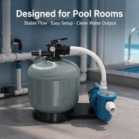 Système de filtration de piscine tout-en-un OEM à économie d'énergie avec pompe à sable, jauge de niveau et connecteurs anti-fuite pour piscine enterrée et spa